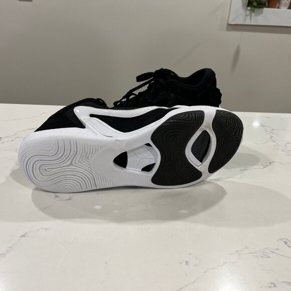 Air Jordan Tatum Basketball Shoe Men\'s Black/White Used SIZE 16